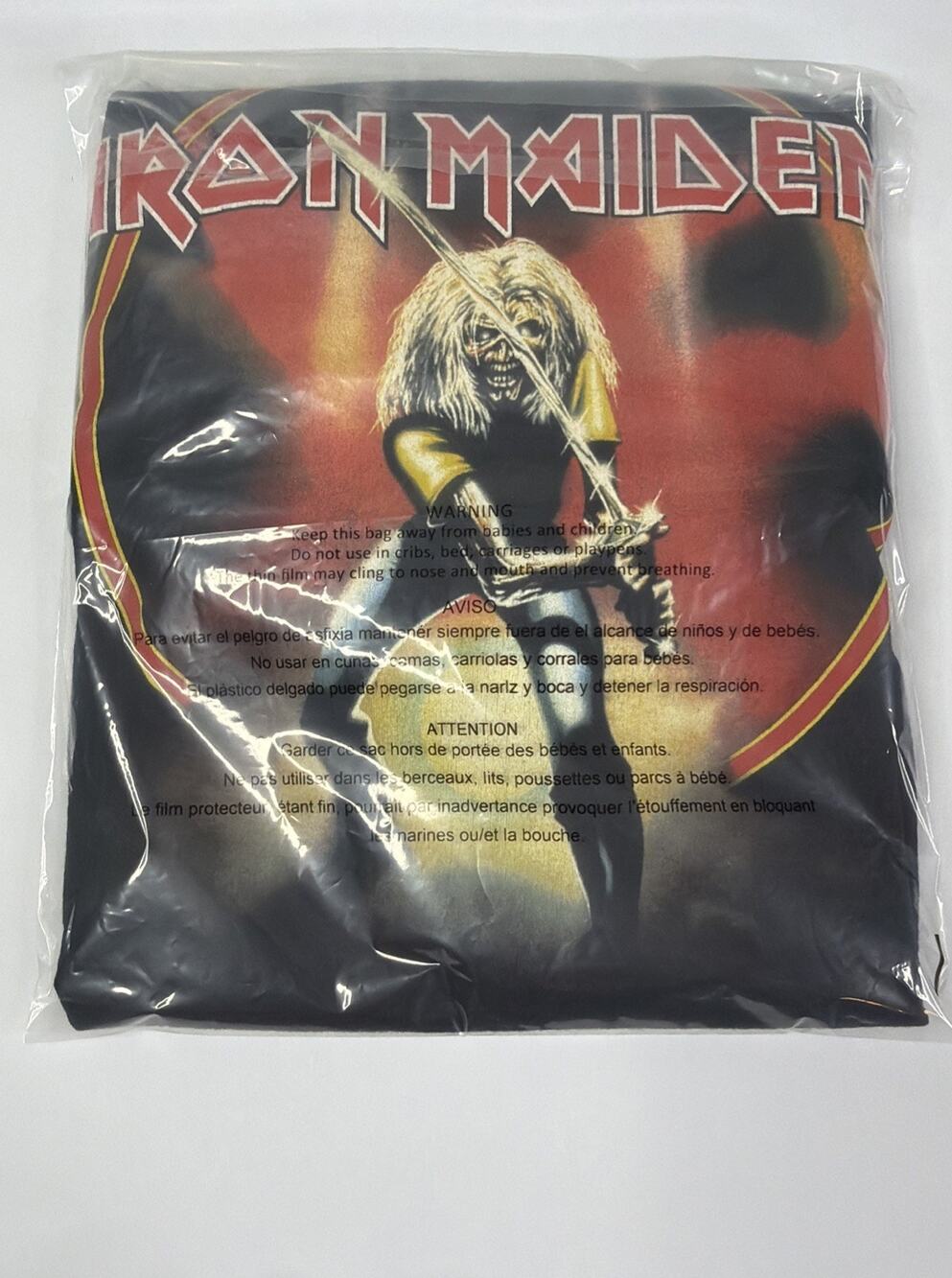 Vintage Iron Maiden Shirt Mens Size XL Black Delta Fear Of The Dark 2006